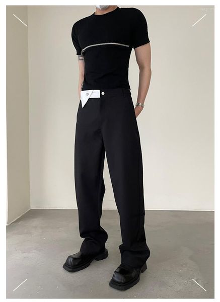 Pantalons pour hommes 27-46 2023 Hommes Femmes Vêtements Yamamoto Style Original Niche Gentleman Lovers Pantalon droit Costumes de grande taille