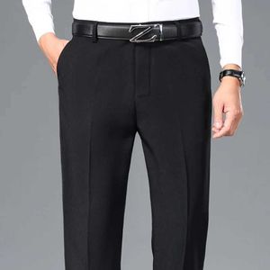 Pantalon masculin 31-40 Été Nouveau homme hétéro Pantalon décontracté léger et polyvalent pantalon de costume extensible y240514