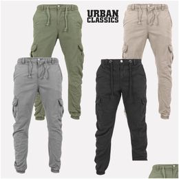 Pantalon masculin 4 couleurs de nouveau pantalon pour hommes sport slim pantalon de travail de travail décontracté modélisé mti-poche à la mode