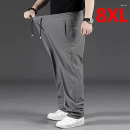 Pantalon masculin 7xl 8xl Plus taille hommes Baggy Fashion Baggy Casual Elastic Taist Pantmènes Pantalons de survêtement masculin GRAND