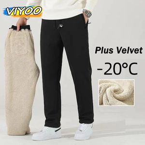 Herenbroek 95%katoen plus fluweel oversized 5xl fleece dikke winterkleding joggingbroek groot formaat jogger track broeken