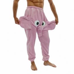 Pantalons pour hommes Un drôle d'éléphant Boxer Nouveauté Shorts Sous-vêtements humoristiques Cadeau de farce pour hommes Boxer sur le thème des animaux Mens Coupe décontractée t6sr #