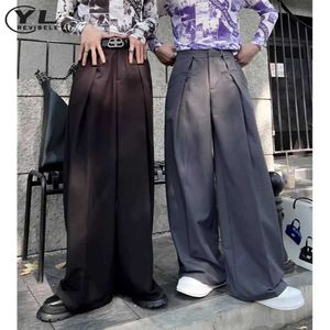 Pantalon pour hommes Sac de taille réglable pour hommes pour hommes Retro Retro Spring Wide Lam Sports Pants American Harajuku Summer Summer New Style Q240429
