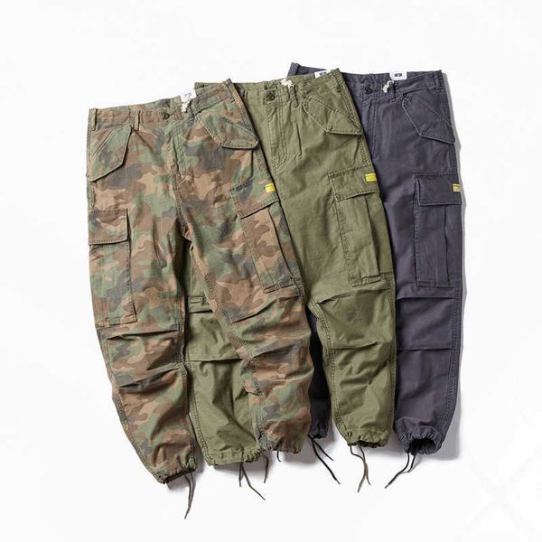 Pantalons pour hommes salopette de camouflage en coton peigné américain pantalons tactiques d'extérieur décontractés pour hommes