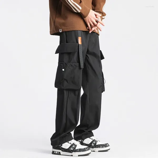 Pantalones para hombres trabajos de puñetazo funcional americano Sistema de montaña de mujeres al aire libre de bolsas de pierna recta al aire libre suave