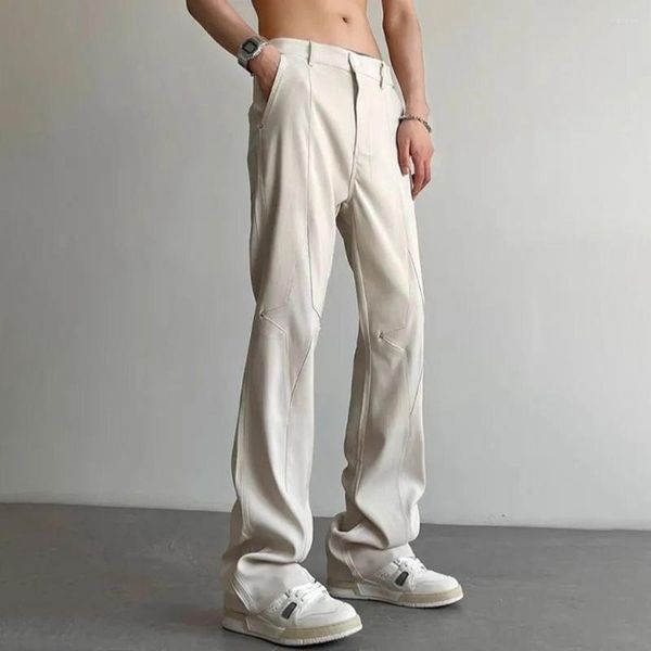 Pantalons pour hommes American High Street Slim Suit Summer Men Spring Casual Tide Brand Design Pantalon neutre LGBT Streetwear