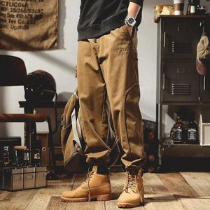 Pantalon pour hommes American Letter For Imprimer City Tactical Cargo for Men Baggy Outdoor Jogger Sweatpants Automne Streetwear Pantalones Hombre