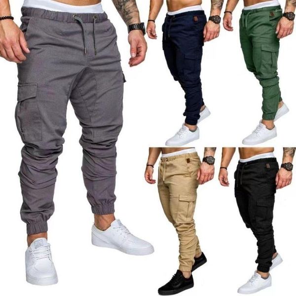 Pantalons pour hommes Style américain Hip Hop mode décontracté grande poche Harem haute qualité lâche Jogging tendance bas