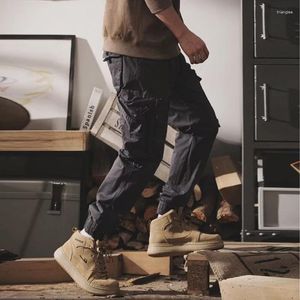 Pantalon masculin de style américain travail droit à la jambe d'automne fonctionnel ville extérieure en plein air pantalon décontracté tactique de montagne