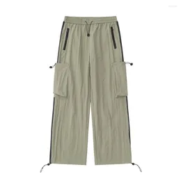 Pantalon masculin American Summer Street Fashion Grande poche pantalon décontracté pour hommes Sports Sports Loose de la jambe