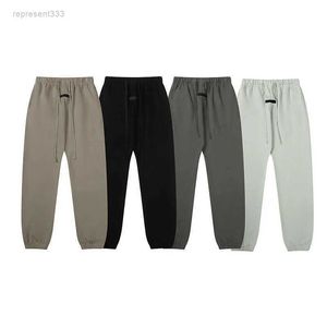 Pantalones para hombres y moda High Street Brand Ess Nuevos monos Doble hilo Color sólido Pantalones de chándal MM41 JFGG