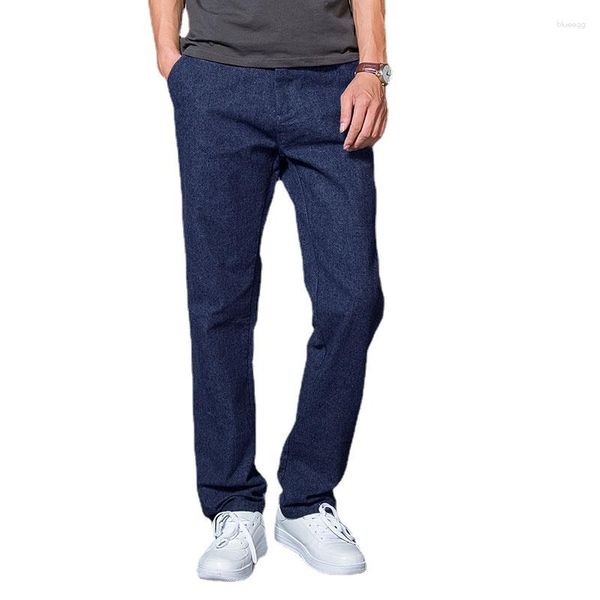 Pantalones de hombre llegada otoño e invierno aumento grueso Casual suelto joven largo moda elástico Super pantalones grandes tamaño 28-46