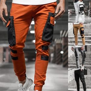 Pantalon pour hommes attrayants pantalons de survêtement slim fit
