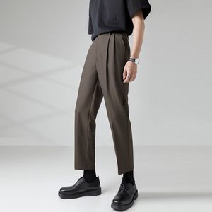 Pantalon pour hommes Automne 4 couleurs Costume Mode Business Society S Robe Pantalon Coréen Droite Jambe Large Pantalon Formel M 3XL 230324