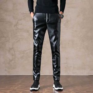 Pantalon pour hommes Pantalon en cuir automne et hiver