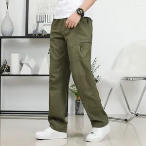 Pantalon masculin Brand d'automne décontracté masculin cargo coton pantalon lâche mens bourse multi-poche joggers hétéros homme 5xl