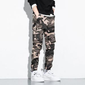 Pantalones de hombre otoño camuflaje hombres Cargo PantsJogger Utdoor táctico militar pantalón Casual suelto sudor algodón pantalón de talla grande 7XL