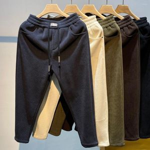 Pantalon pour hommes Automne Corduroy Hommes Haut de gamme Velours rayé Slim Fit Petits pieds Harem 2023 Casual Solid Streetwear Joggers
