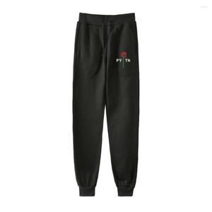 Pantalons pour hommes Automne Mode Jogging Sports pour femmes Pantalons noirs pour hommes Imprimer Rose Filles Casual