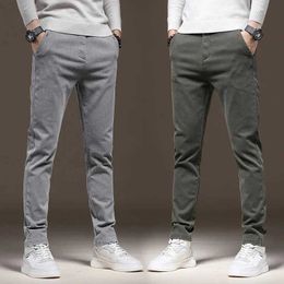 Pantalon masculin automne nouvel homme coton pantalon décontracté élastique classique ultra mince mode droite coréenne