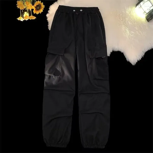 Pantalones para hombres Otoño/Invierno Marca de moda Estilo de Hong Kong Vestido de trabajo vintage Correa con cordón Suelto y versátil Guapo