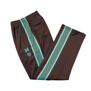 Pantalon pour hommes Awge aiguilles pantalons de sueur hommes femmes 1 1 qualité brodée de papillons à rayures aiguilles pantalon pantalon r3