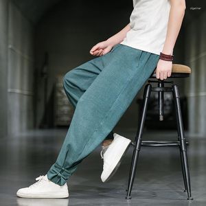 Pantalon homme Baggy coton hommes Harem Harajuku couleur unie pantalon hommes Style chinois Vintage Jogging mâle Streetwear 5XL