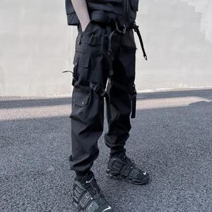 Pantalon pour hommes Baggy Patch Pocket Techwear Mens Elastic Taies Harajuku Hip Hop Cargo Street Sport Casual Sport Joggers For Man