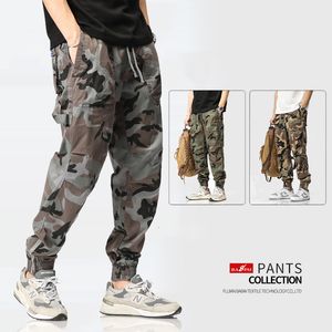 Men's Pants BAPAI hommes mode surdimensionné Camouflage Cargo pantalon extérieur armée pantalon multifonctionnel Combat pantalon mince Jungle Combat pantalon 230422