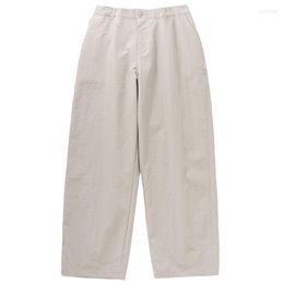 Pantalones de hombre BDLS CityBoy, pantalones finos holgados informales japoneses, monos semielásticos de cintura media de verano para hombre
