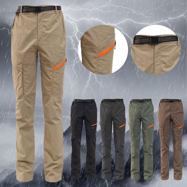 Pantalones para hombres Ropa de trabajo para dormitorio para hombres Construcción Deportes al aire libre Secado rápido A prueba de viento y lluvia Escalada de montaña