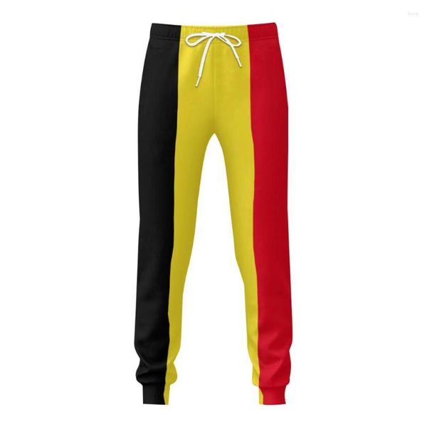 Pantalones de hombre Bandera de Bélgica Pantalones de chándal para hombre con bolsillos Joggers para hombres Deportes Casual Sudor Cordón