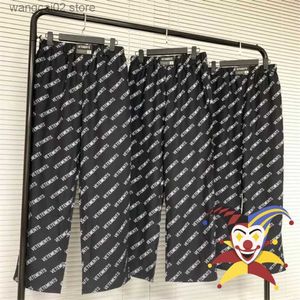 Pantalones de hombre La mejor calidad Vetements Pantalones estampados Hombres Mujeres Pantalones rectos Etiqueta interior Etiqueta VTM Pantalones T230602