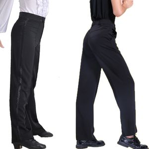 Pantalon homme noir Latin moderne salle de bal Performance pantalon garçons hommes pantalon de danse latine 230517