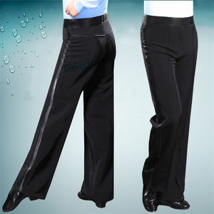 Pantaloni da uomo Nero Latino Modern Ballroom Tango Salsa Samba Pantaloni Pratica Concorso Pantaloni da ballo latino per uomo Bambini Ragazzi 230517