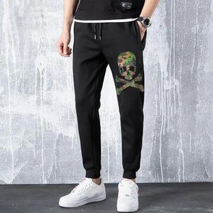 Herenbroek BORUNKE Heren Diamant Strass Joggingbroek 2024 Jogging Homme Sportkleding Katoen Ontwerp 056