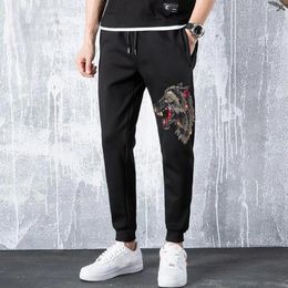 Pantalones para hombres BORUNKE Pantalones de chándal Hombres Taladro Ropa deportiva 2024 Masculino Casual 015