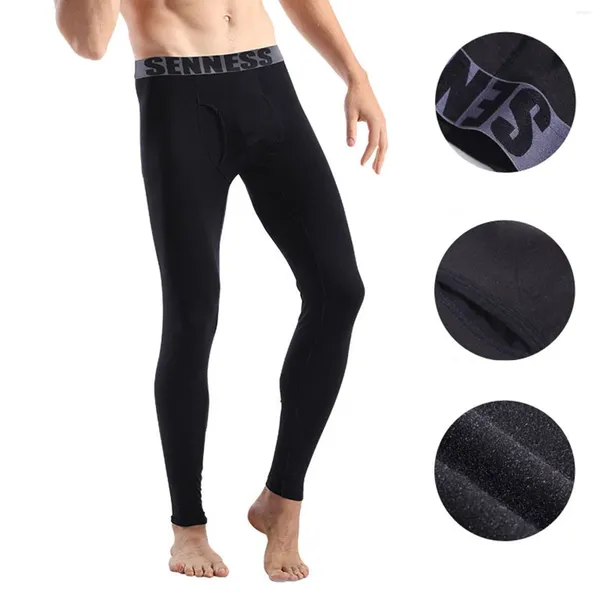 Pantalones de hombre Pantalones casuales sólidos de lana de cintura cálida de cintura media recortada deporte jogger hombres ropa pantalones