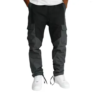 Pantalons pour hommes Travailleurs pour hommes Salopette décontractée Randonnée Entraînement Jogging Pantalon de survêtement Vêtements de travail Trois sacs