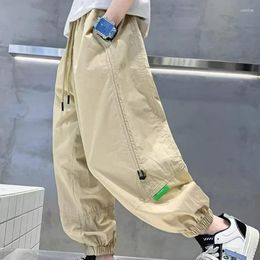 Pantalones para hombres Niños Verano Casual Niños Medianos a grandes Moda deportiva delgada