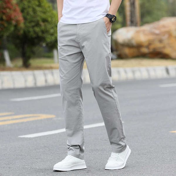 Pantalons pour hommes Marque vêtements pour hommes d'affaires décontractés et confortables 2022 pantalons de mode coréen noir droit coton vêtements de travail de haute qualité P230529