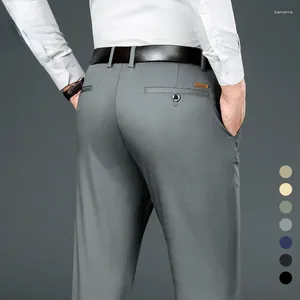 Pantalon masculin de marque Vêtements droits ajustement des hommes de printemps d'été