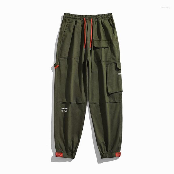 Pantalones de hombre marca algodón Casual 2023 primavera otoño hombres moda Cargo Hip Hop pantalón hombre 28-38