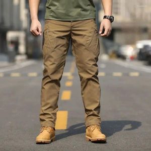 Pantalons pour hommes Marque IX9 City Tactique Cargo Hommes Armée Militaire Extérieur Multi-poches Stretch Flexible Homme Casual Pantalon Long