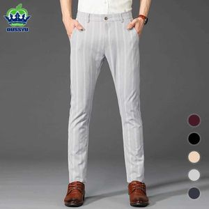 Herenbroeken Merk Herencasual broek Spring Summer Business Suit Pant Skinny Trousers Male jurk klassieke bruidegom trouwkantoor broek Man Y240514