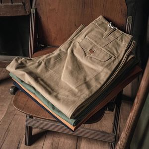 Pantalon homme Bronson 1944 officier Chino 11oz coton sergé taille haute jambe droite décontracté 231208
