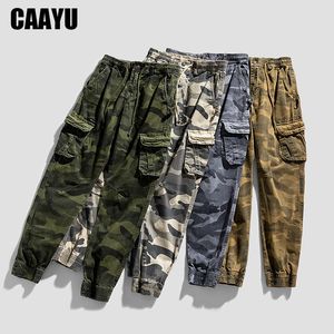 Pantalons pour hommes CAAYU Joggers Mens Cargo Pants Men Multi-poches Male HipHop Japanese Streetwear Pantalons Jogging Casual Camouflage Pants for Men 230422