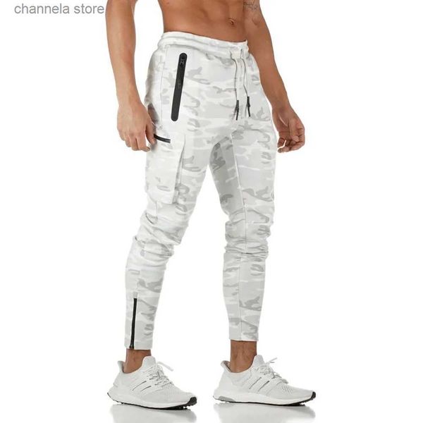 Men's Pants Camo Joggers pantalon hommes décontracté maigre pantalons de survêtement automne pantalon mâle course survêtement Gym Fitness entraînement Sport bas T240227