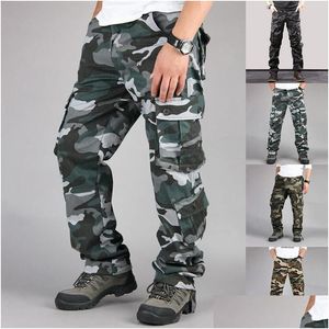 Pantalones para hombres camuflage carga 8xl joggers militares pantalones pantalones hip hop ejército camufla
