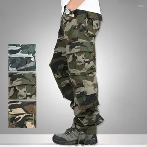 Pantalon masculin camouflage coton cargo masculin multiples décontractées pantalon long pantalon homme salopette urbaine vêtements pantalon tactique militaire